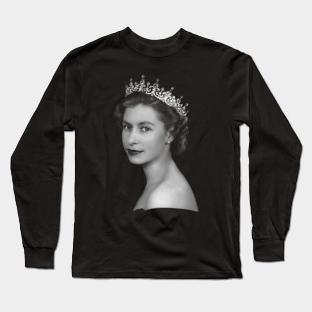 Queen Elizabeth II Long Sleeve T-Shirt by Distant War